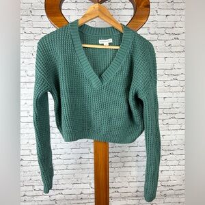 Aeropostale | super cute v neck cropped sweater size XS